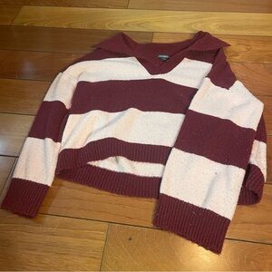 Wild Fable Multi-Pink V-Neck Sweater